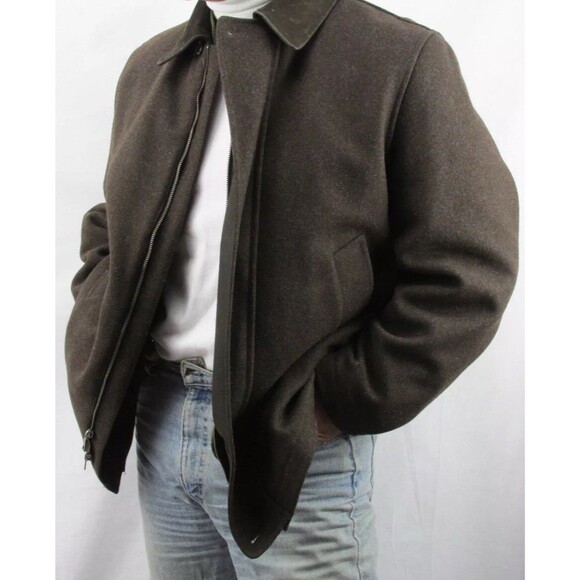 VTG Nautica Coat Means Large Double Layer Quilted Removable Liner Wool Jacket - Picture 13 of 15